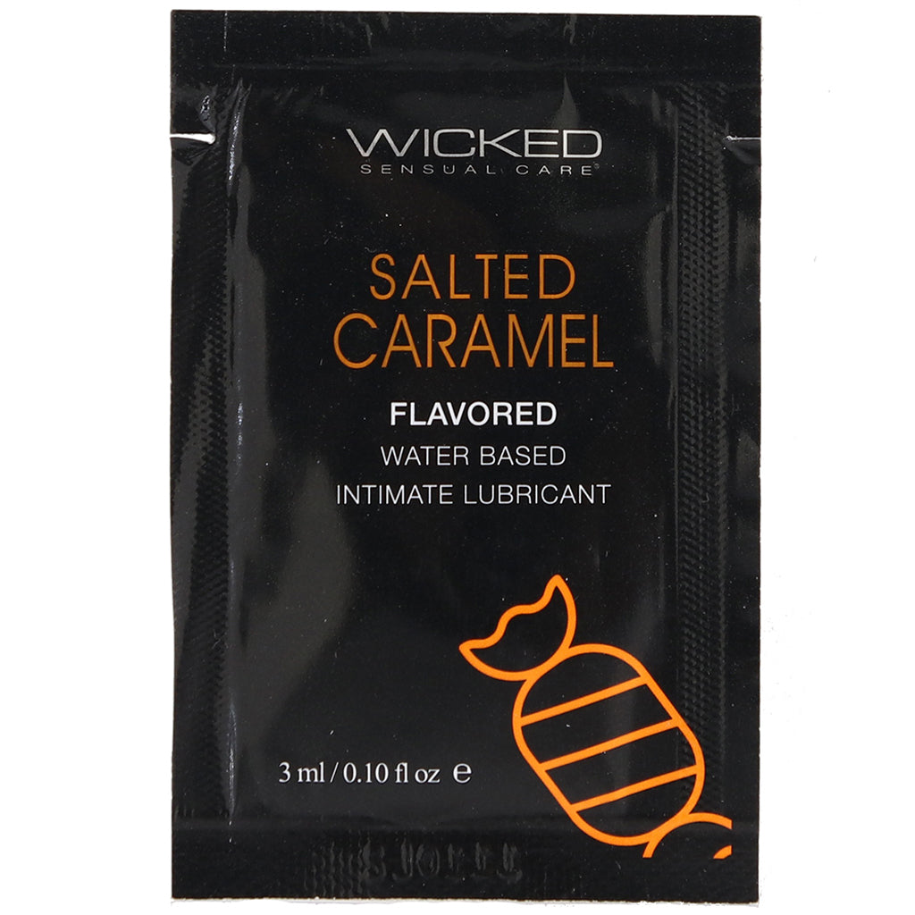 Aqua Flavored Lube .10oz/3ml in Salted Caramel - Tophatter's Adult Products Lubes and Lotions > Flavored Sex Lubes - Tophatter Daily Deals